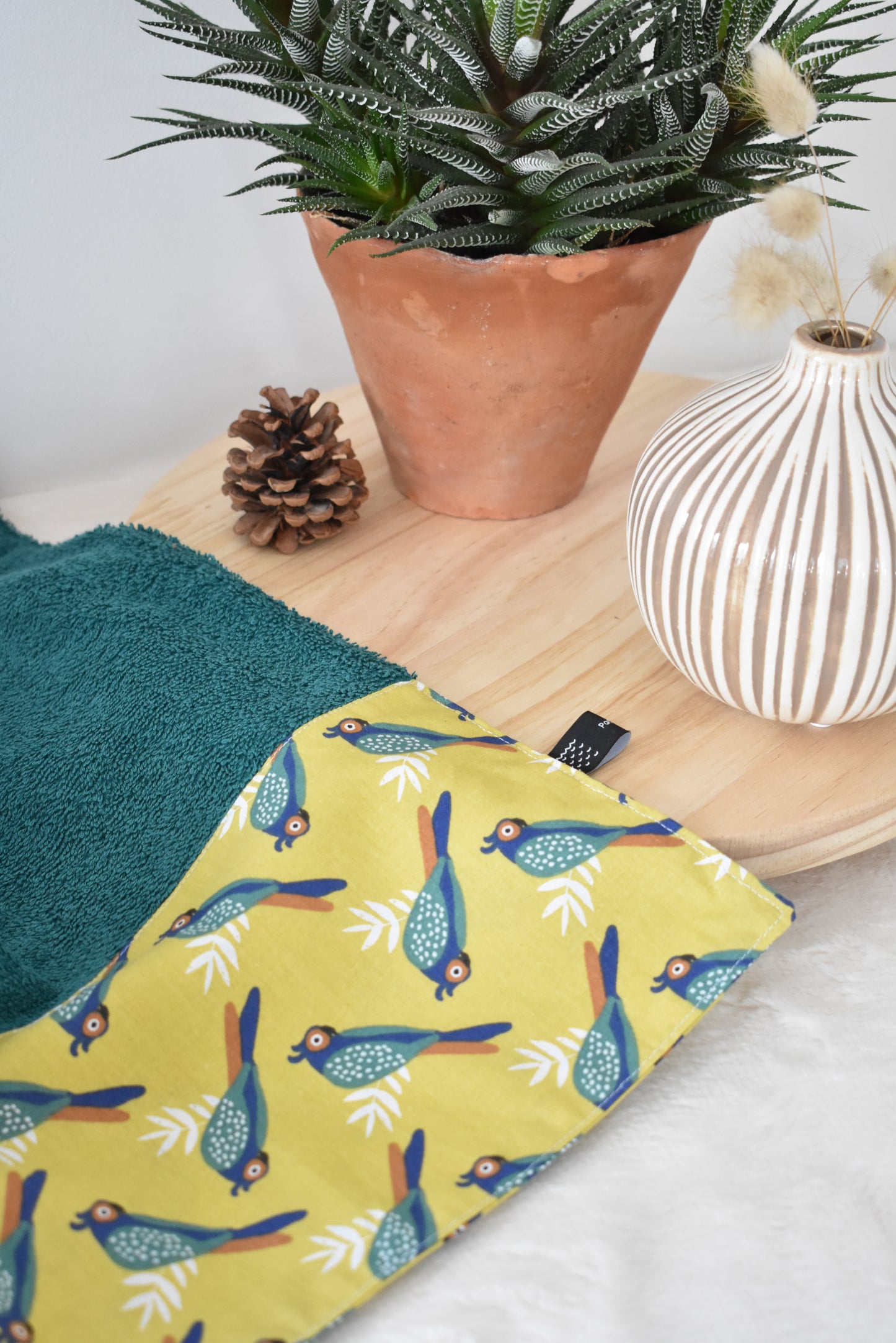 Oiseau indigo serviette