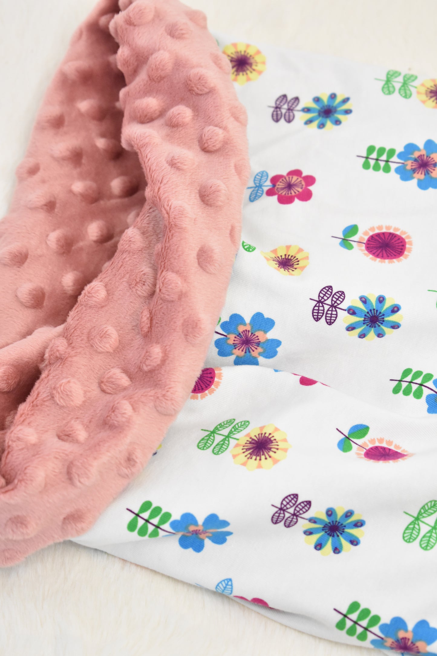 Fleurs roses snood