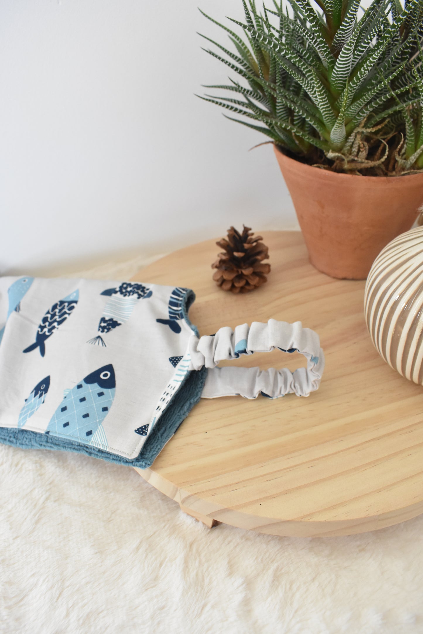 Poisson bleu serviette