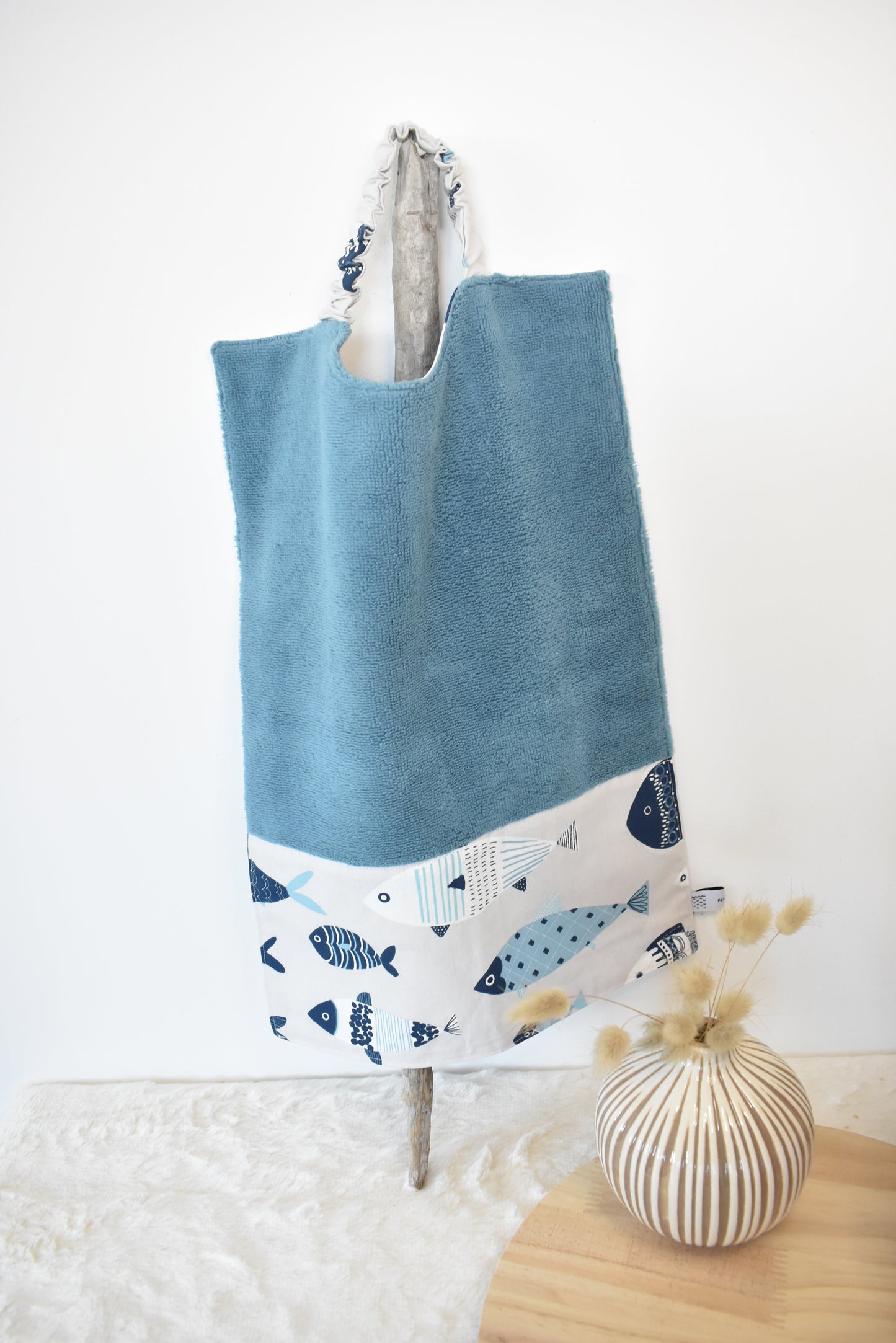 Poisson bleu serviette