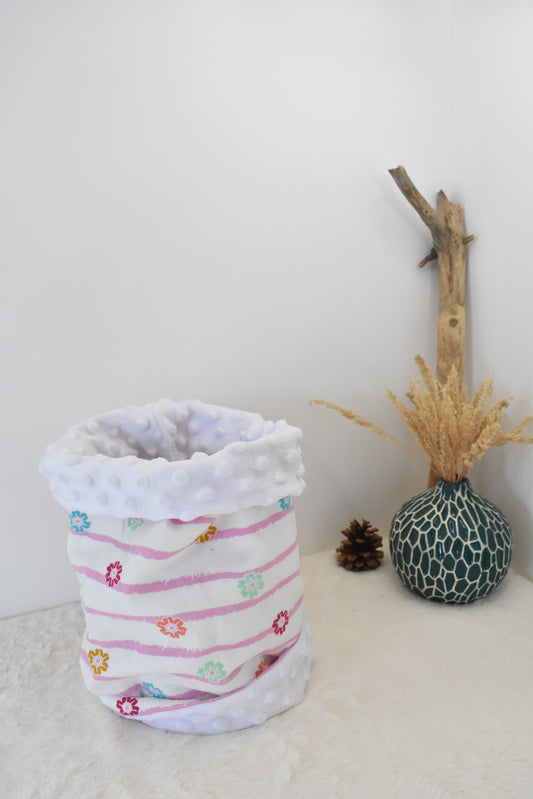 Fleurs et rayures snood
