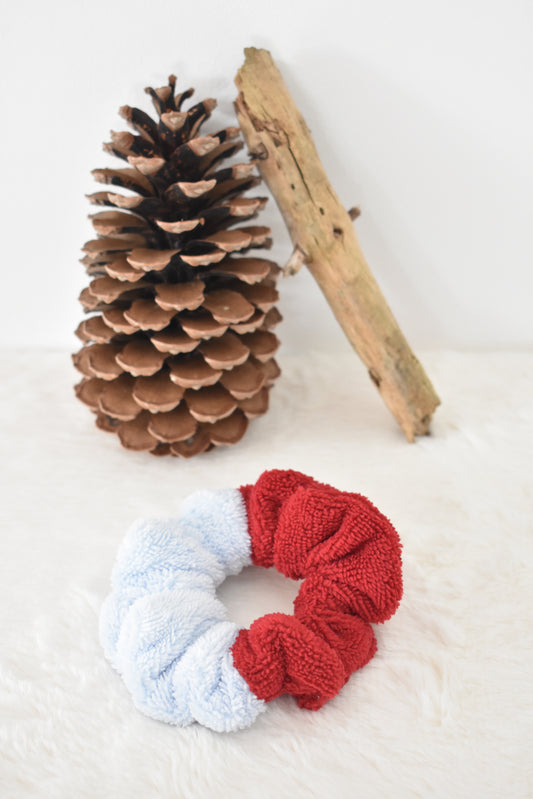 Doux bleu et rouge chouchou